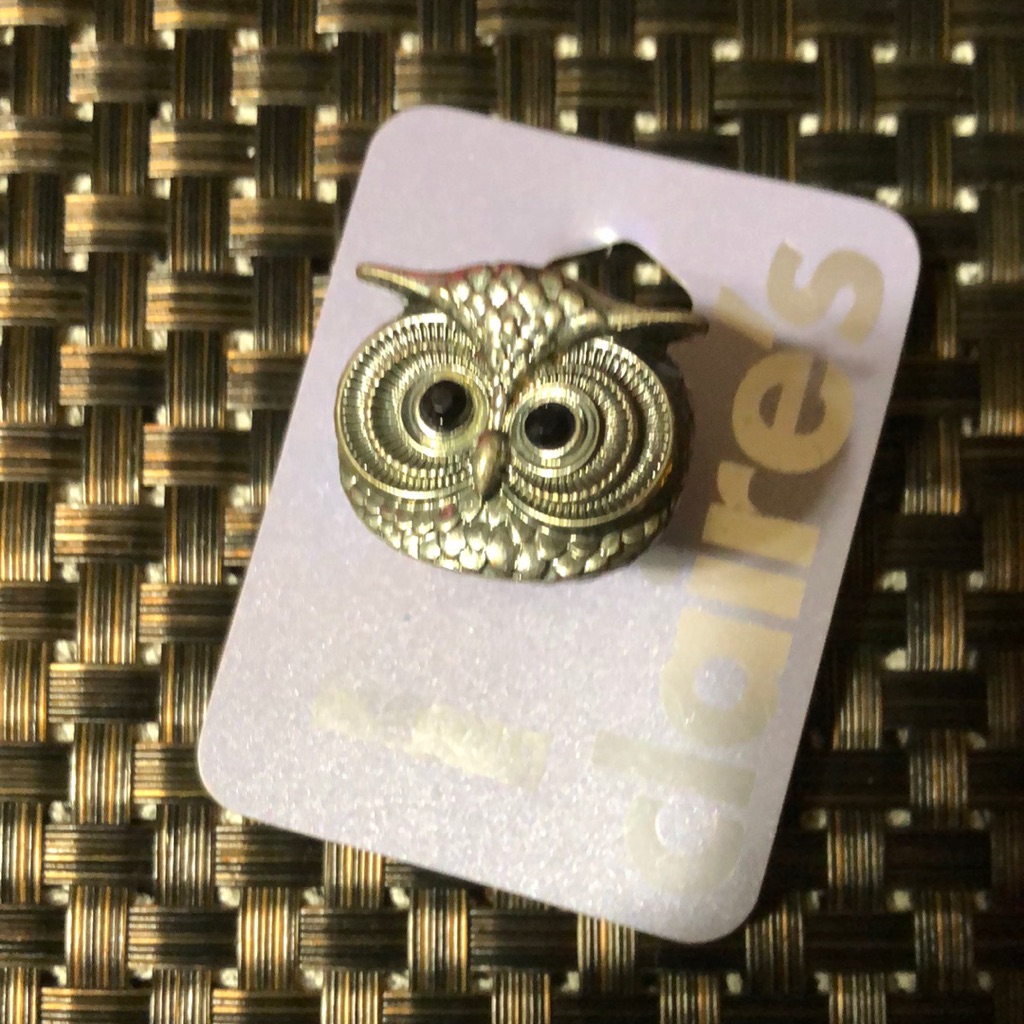 Owl Silver Tone Adjustable Ring 10$